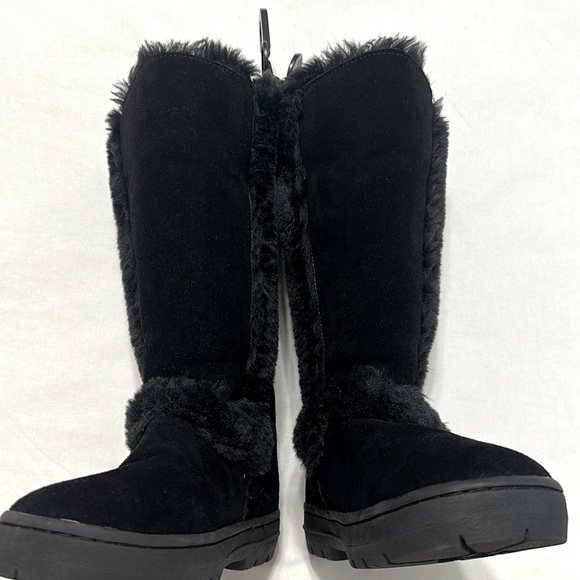 Style & Co Genuine Suede & Fur Uppers Witty Black Boots| 7M |NWT - Picture 5 of 12